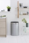 Atkritumu tvertne Touch Bin, 40 l, Metallic Grey/B 5