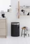 Atkritumu tvertne Touch Bin, 40 l, Matt black/FPP  3