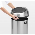 Atkritumu tvertne Touch Bin, 60 l, Matt Steel 2