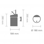 Atkritumu tvertne Touch Bin 3L,White 2