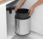 Brabantia iebūvējama atkritumu tvertne 15 l, Brilliant Steel 2