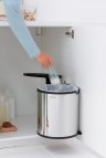 Brabantia iebūvējama atkritumu tvertne 15 l, Brilliant Steel 5