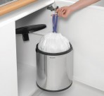Brabantia iebūvējama atkritumu tvertne 15 l, Brilliant Steel 6