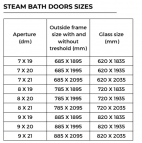 AU Comfort Tvaika pirts durvis 9x21, 890x2090 mm 10