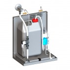 Автоматический смеситель воды с дозатором мыла за зеркалом, 24 В