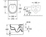 Avento Rimless, stiprināms pie sienas ar SC vāku 5