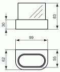 Ideal Standard glāze ar turētāju 2