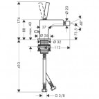 Axor Citterio bidē maisītājs 90mm, hroms 2