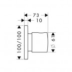 Axor Citterio M Trio/Quattro pārslēgšanas ventilis 2