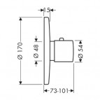 Axor Uno² Термостат Highflow, СМ 2