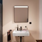 Xarita Lite Q spogulis ar LED, Melns matēts 2