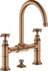 AXOR MONTREUX Izlietnes maisītājs 220, ar pop-up, Brushed bronze