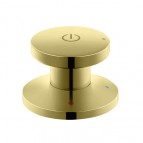 AXOR ONE 3 caurumu izlietnes maisītājs 170, push-open, Brushed Gold O. 7