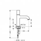 Axor Uno² ventilis izlietnei 2