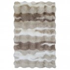 BA-DE BUBLE vannas istabas paklājs, 50x80cm, bēžs/balts