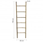 Gedy Panda kāpnes dvieļiem 50x4x190 cm, Bambuss 2