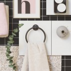 Grohe Start dvieļu turētāja riņķis, Matt Black 8