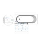 Vannas sieniņa Berta 80x150 cm 6