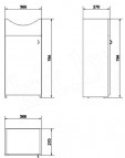 Bianco izlietnes skapis 40 cm 2