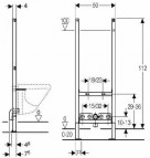 Система инсталляции для биде Duofix 112cm 2