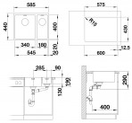 Blanco Andano 340/180-IF virtuves izlietne, STAINLESS STEEL,manual (L) 2