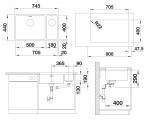 Blanco Andano 500/180-U virtuves izlietne,STAINLESS STEEL, manual (L) 3