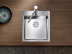 Blanco CLARON 400-IF/A virtuves izlietne,STAINLESS STEEL,ar pop-up 2