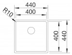 Blanco CLARON 400-U virtuves izlietne, STAINLESS STEEL durinox,manual 3