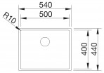 Blanco CLARON 500-U virtuves izlietne, STAINLESS STEEL durinox,manual 3