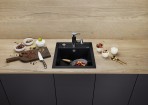 Blanco Dalago 45 virtuves izlietne SILGRANIT 44,5x49cm, ar pop-up 12