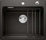 Blanco ETAGON 6 virtuves izlietne, CERAMIC black 58,4x51cm,ar pop-up