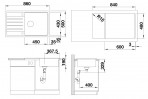 Blanco Legra XL 6 S virtuves izlietne SILGRANIT 86x50cm, manual 16