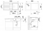 Blanco Lexa 6 S virtuves izlietne SILGRANIT 100x50cm, ar pop-up 15