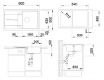 Blanco Metra 5 S virtuves izlietne SILGRANIT 86x50cm, manual 17