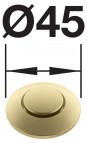Blanco пневматическая кнопка для шредеров, Satin Gold 6