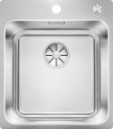 Blanco SOLIS 400-IF/A virtuves izlietne, STAINLESS STEEL, ar pop-up