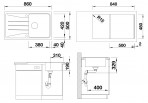 Blanco Sona 5 S virtuves izlietne SILGRANIT 86x50cm, manual 15