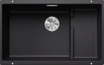 Blanco Subline 700-U LEVEL virtuves izlietne, SILGRANIT black 73x46 cm