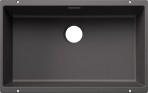Blanco Subline 700-U virtuves izlietne, SILGRANIT black 73x46cm,manual 10