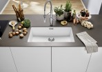 Blanco Subline 700-U virtuves izlietne, SILGRANIT black 73x46cm,manual 4