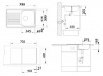 Blanco TIPO 45 S Compact virtuves izlietne, STAINLESS STEEL, manual 3