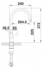 Blanco Trima maisītājs filtrētam ūdenim, 1 jet, PVD Steel 3