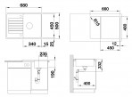 Кухонная мойка Blanco Zia 45 S Compact SILGRANIT 68x50см, manual 9