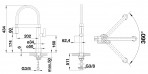 Blancoculina-S Mini virtuves maisītājs,1jet,izvelkams snīpis,ST. STEEL 2