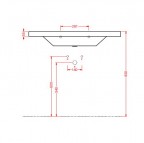 BLEND izlietne,white,45x91 cm 3