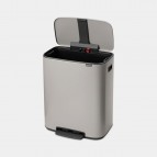 Bo atkritumu tvertne ar pedāli 60 litri - mīksti pelēka 9