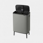 Bo Touch bin HI atkritumu tvertne 2x30L, Mineral Concrete Grey 5