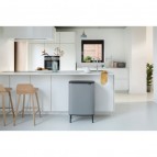 Bo Touch bin HI atkritumu tvertne 2x30L, Mineral Concrete Grey 7