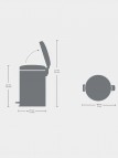 Brabantia NewIcon atkritumu tvertne 20 l, Brilliant Steel 8