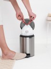 Brabantia NewIcon atkritumu tvertne 3 l, Matt Steel Fingerprint Proof 8